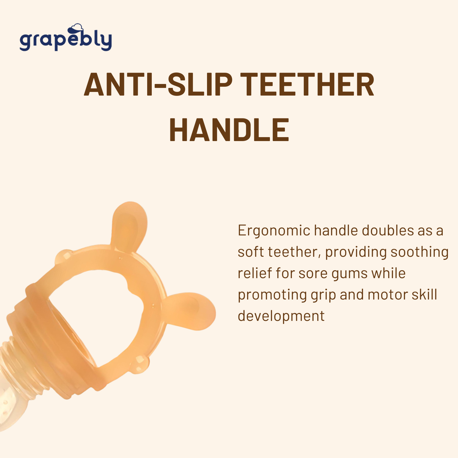 Grapebly Baby Fruit Feeder With Teether