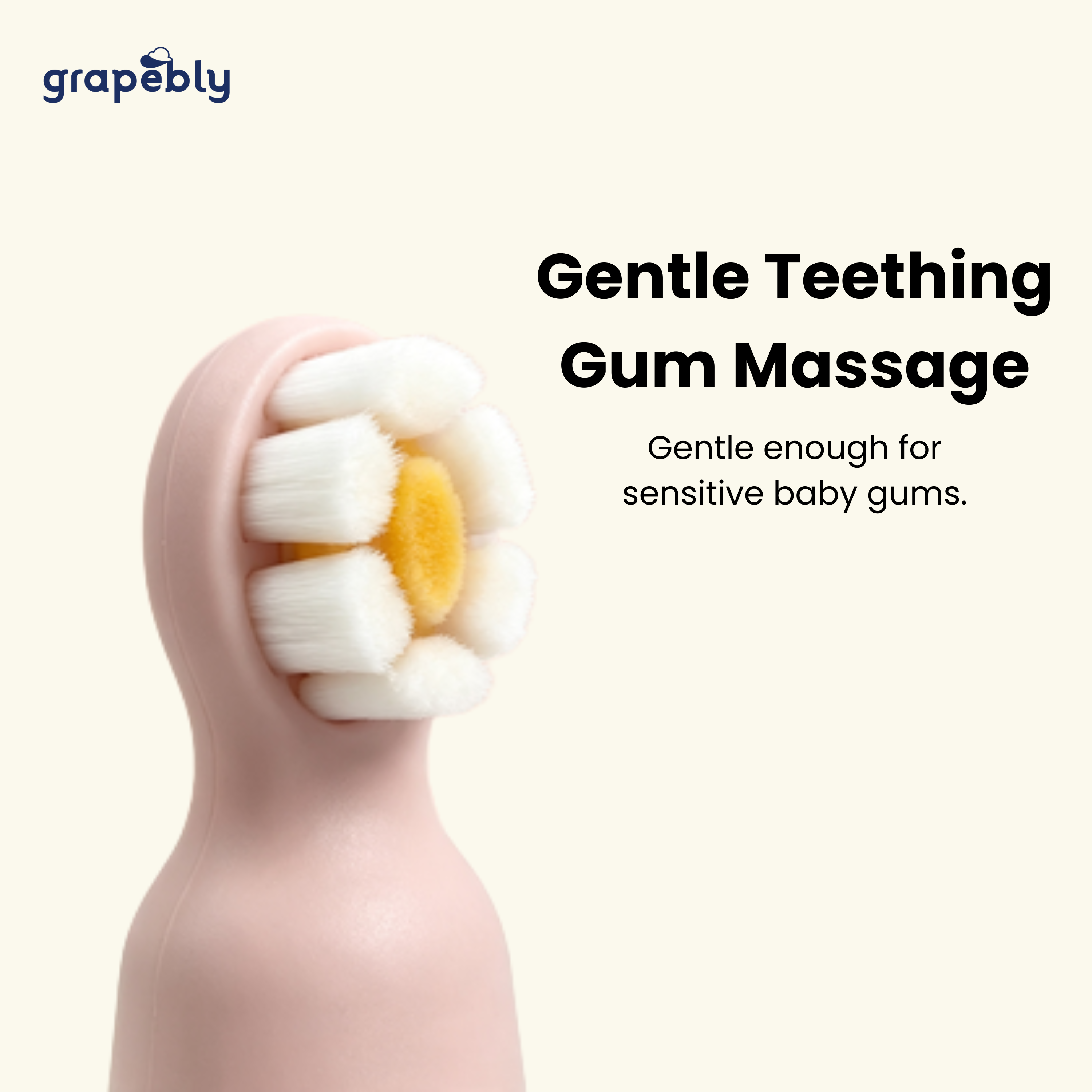Grapebly Silicone Finger Baby Toothbrush – Baby’s First Toothbrush