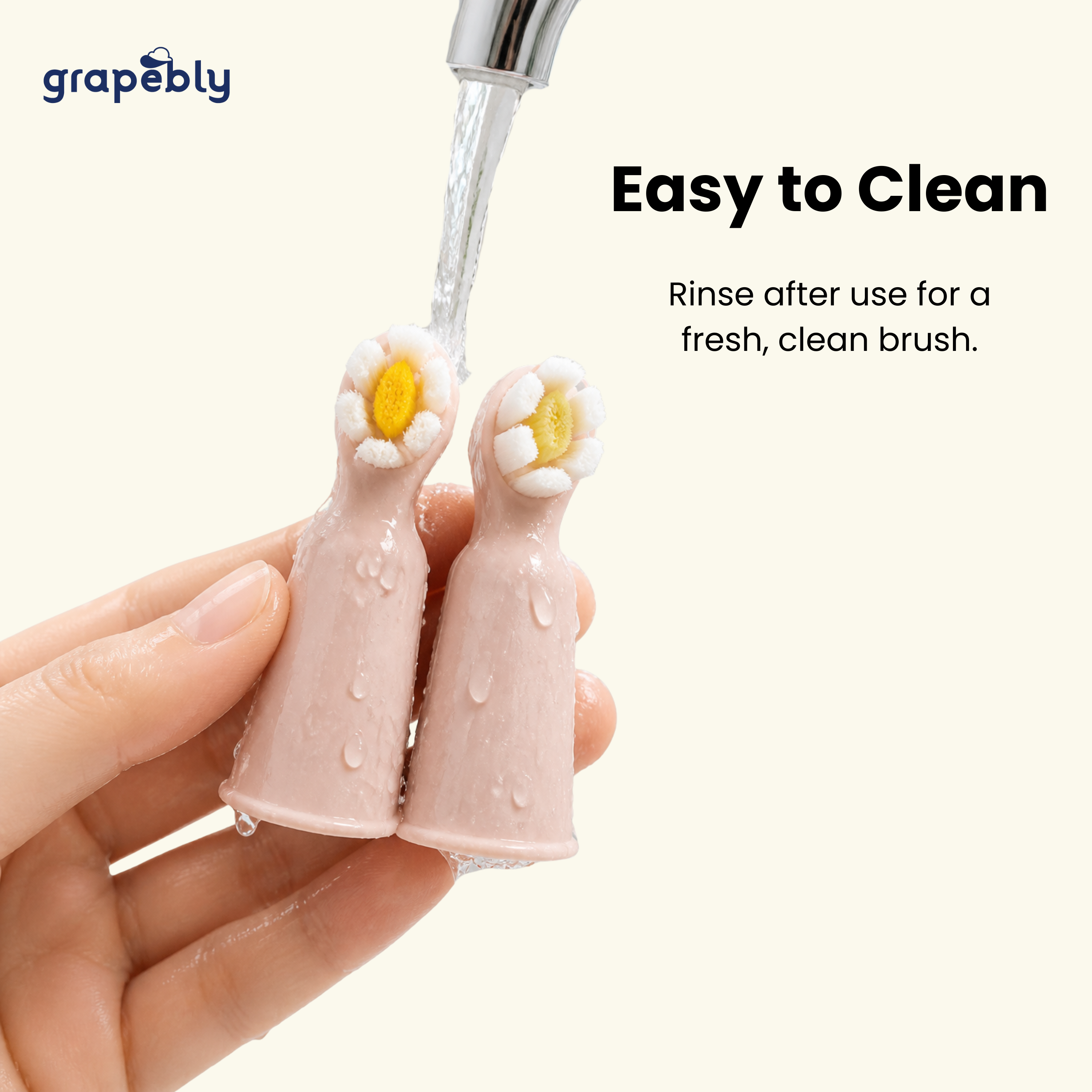 Grapebly Silicone Finger Baby Toothbrush – Baby’s First Toothbrush