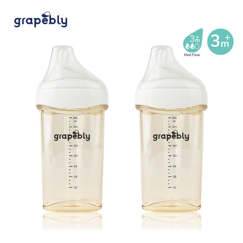 Anti Colic Bottles, PPSU Feeding Bottle, Natural Teat, Milk Bottles