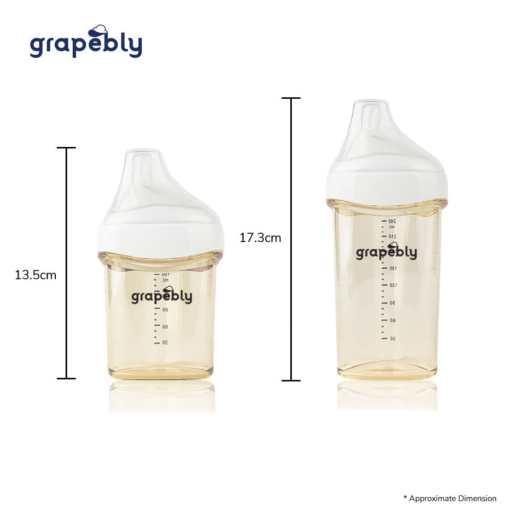 Anti Colic Bottles, PPSU Feeding Bottle, Natural Teat, Baby Bottles For Newborn