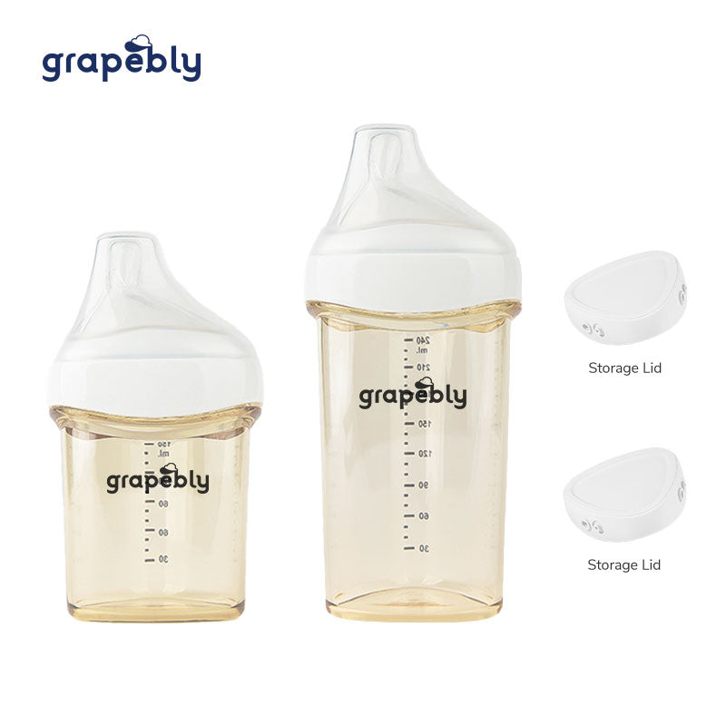 Grapebly PPSU Anti Colic Feeding Bottle Starter Bundle For Newborn